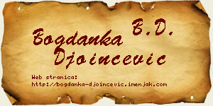 Bogdanka Đoinčević vizit kartica